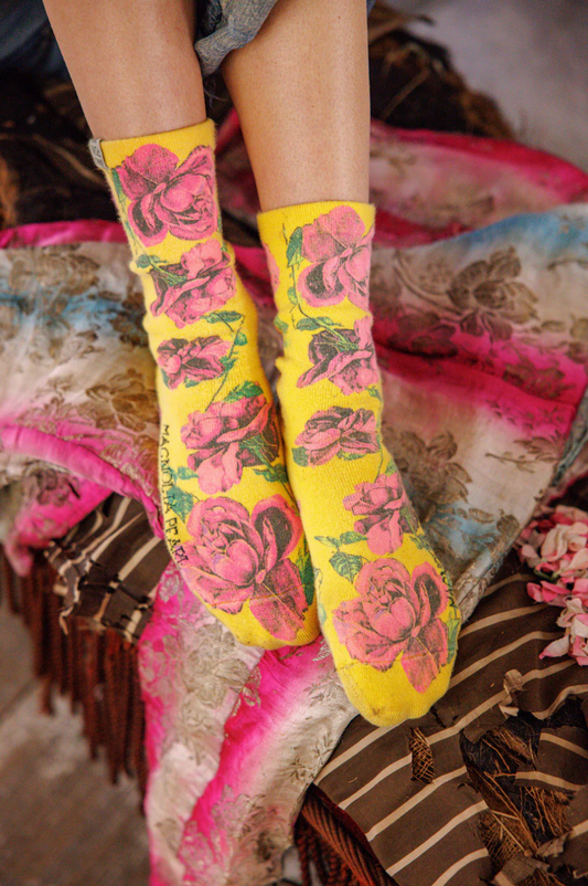 Floral MP Socks - Morning Rose
