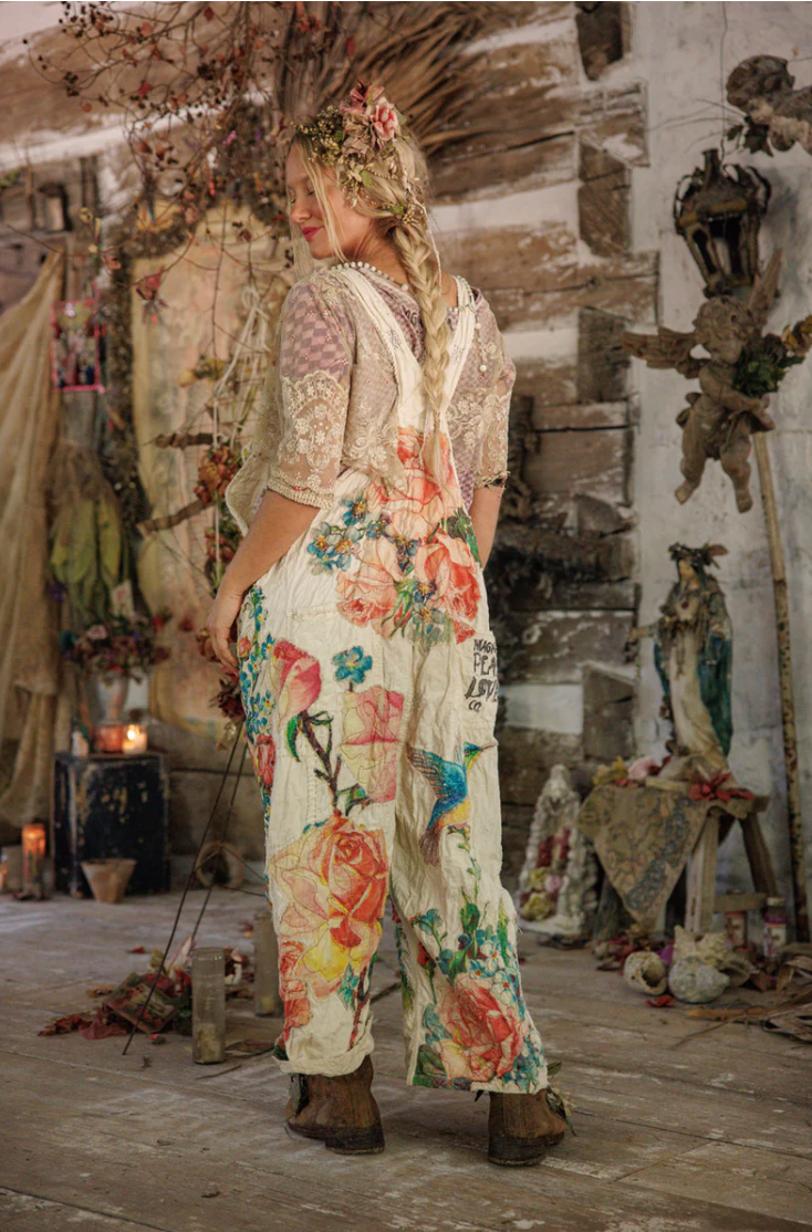 Birdie Bouquet Benjamin Overalls - Moonlight