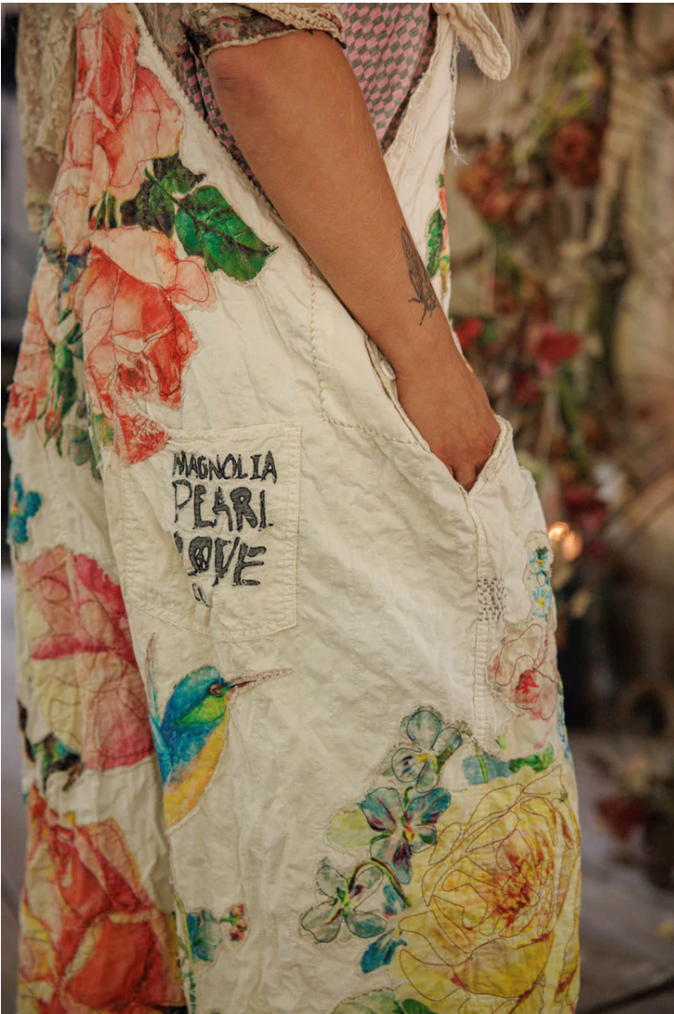 Birdie Bouquet Benjamin Overalls - Moonlight