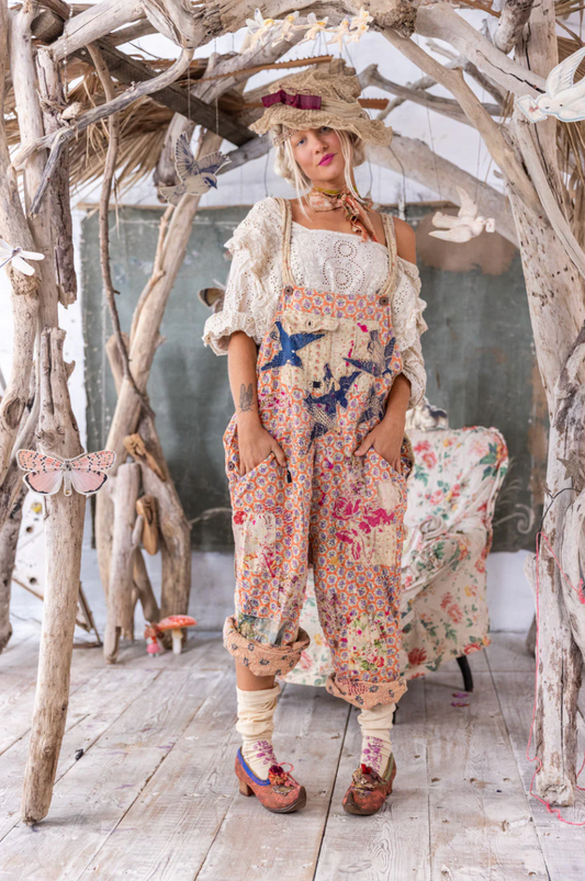 Applique Love Overalls - Celine