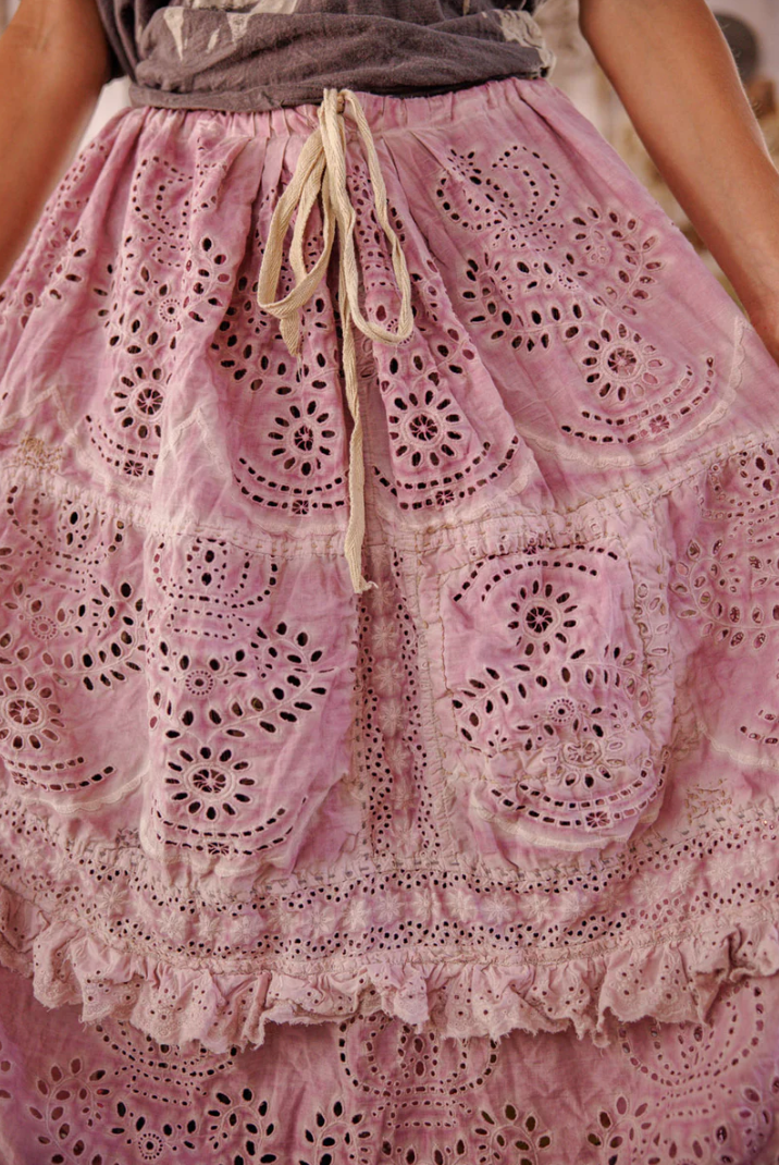 Eyelet Pissarro Skirt - Lynchee Blossom