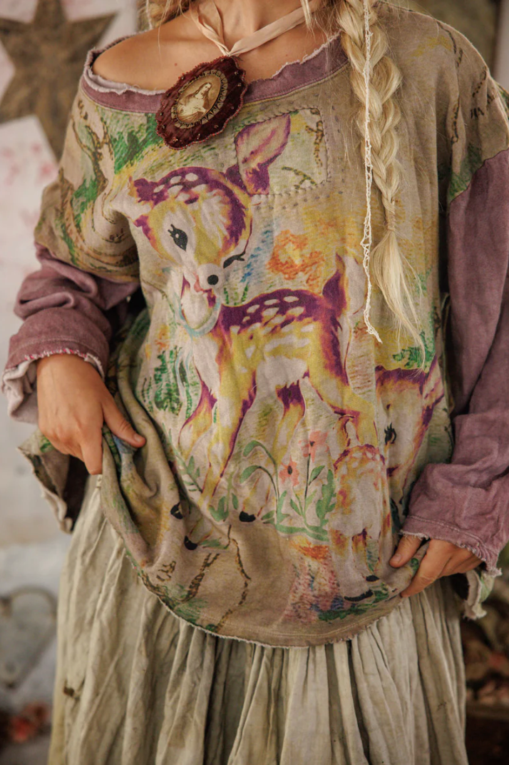 Dama Dama Hermosa Sweatshirt - Purple Boba