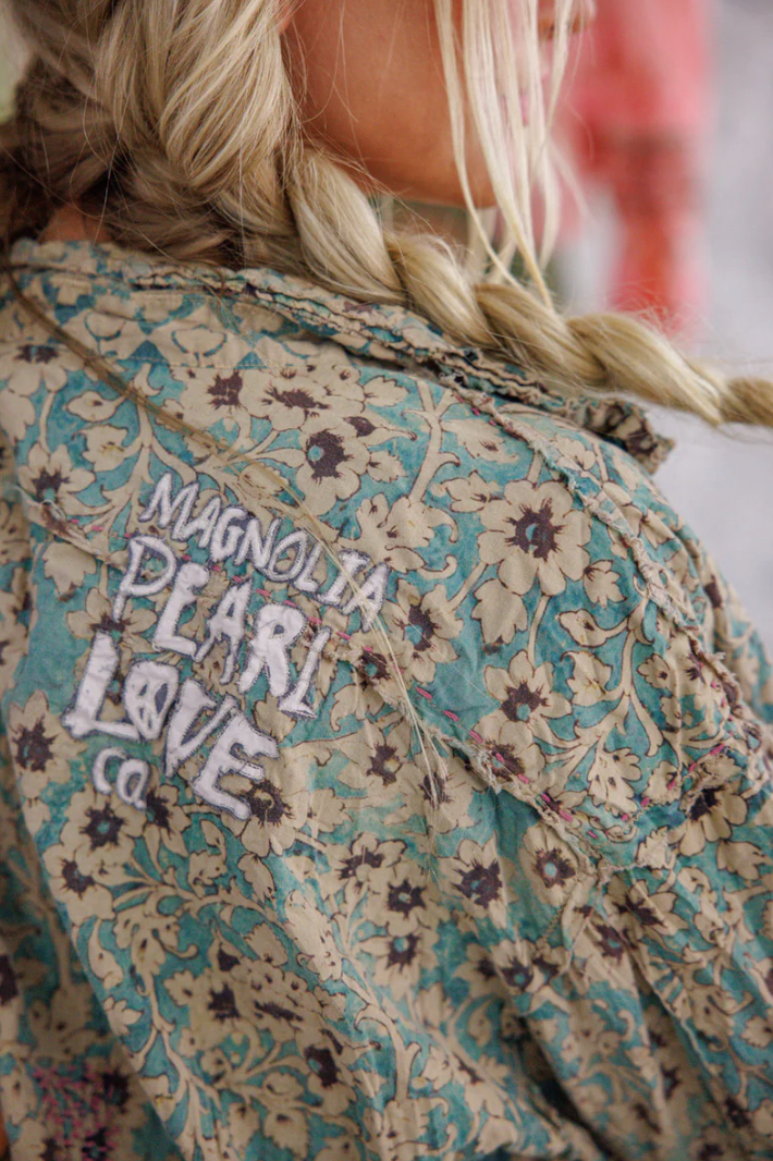 Patchwork Adison Workshirt - Blue Eyes
