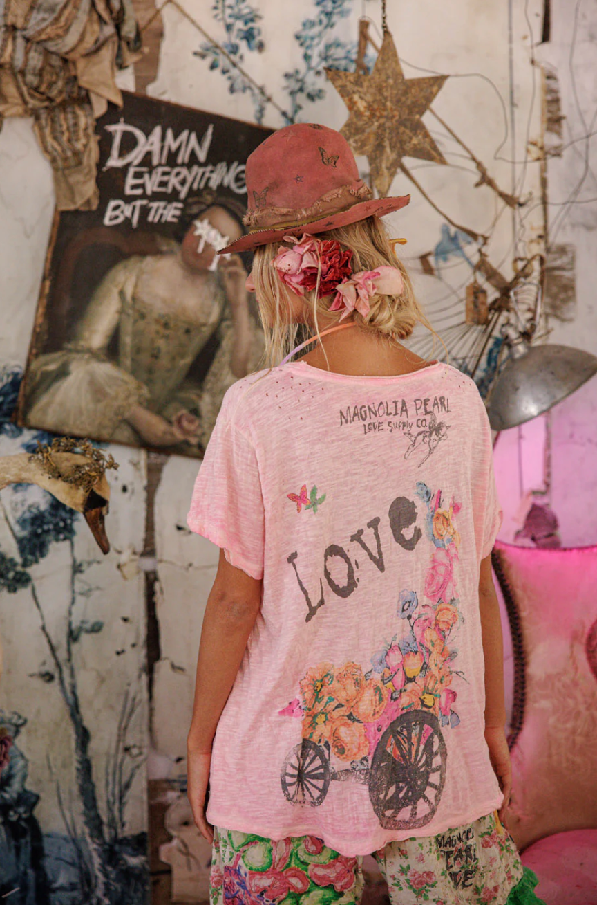 Special Delivery Tee - Azalea Dip Dye