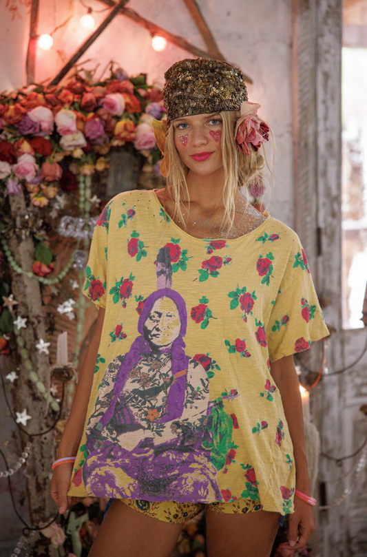 Soul Of Yellow Roses Tee - Summer Rose