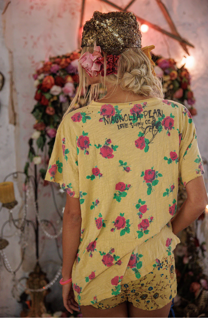 Soul Of Yellow Roses Tee - Summer Rose