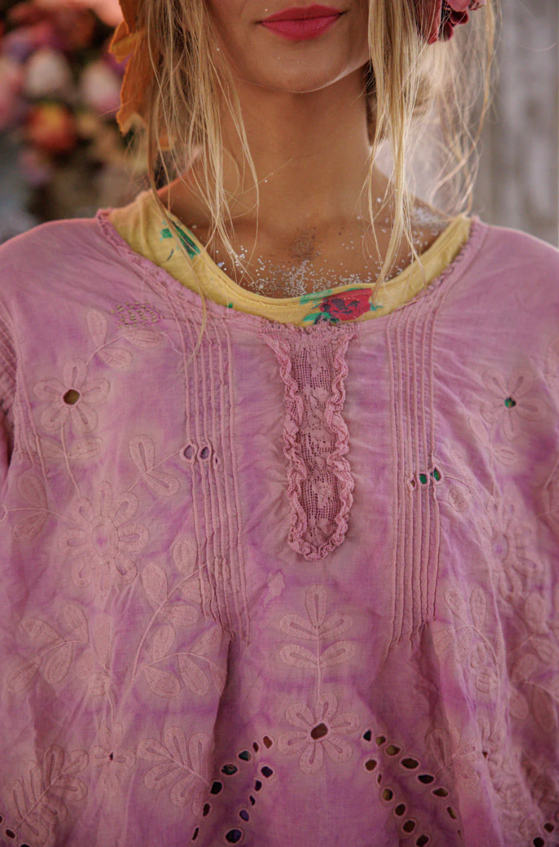 Eyelet Wennie Blouse - Allium