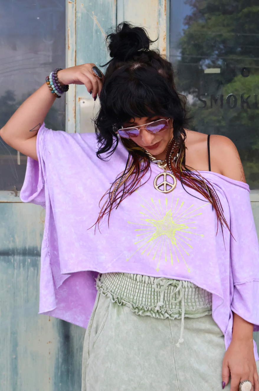 Dream Crop Tee - Violet