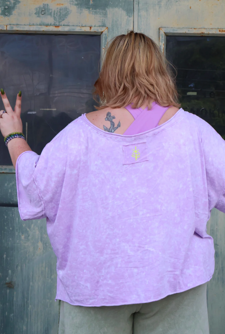Dream Crop Tee - Violet