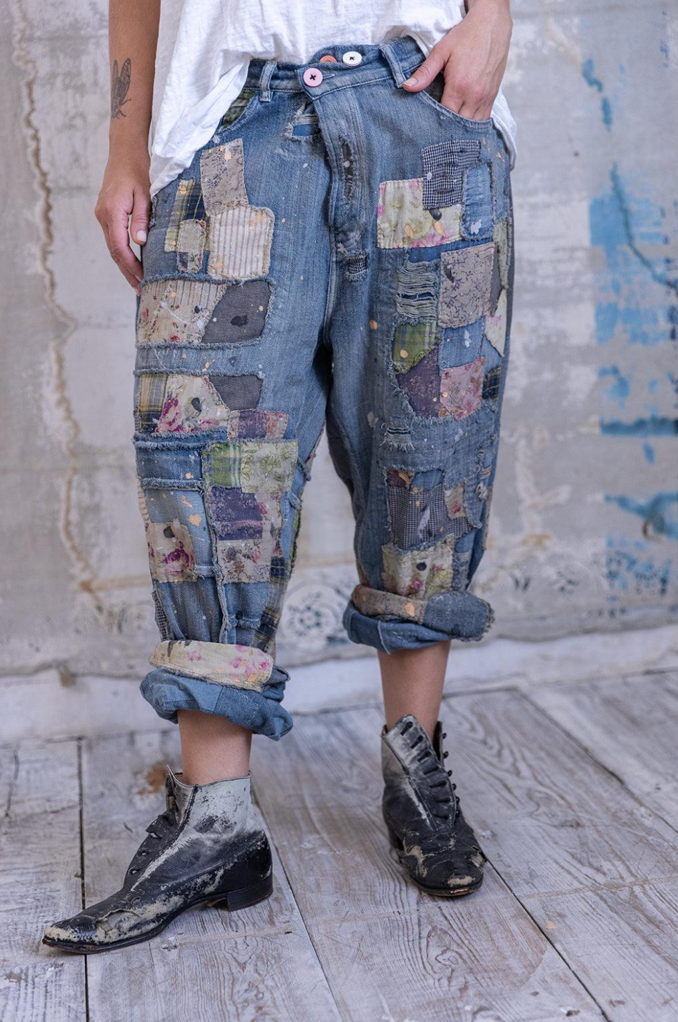 Patchwork Crossroads Denim -Washed Indigo