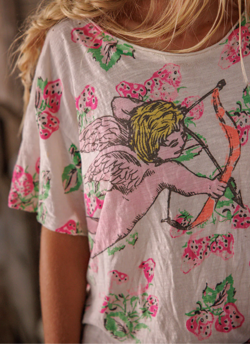 Berry Little Archer Tee - Wild Strawberries
