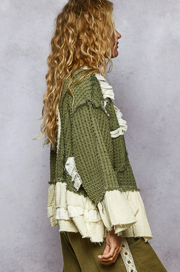 Celestial Waffle Knit Kimono