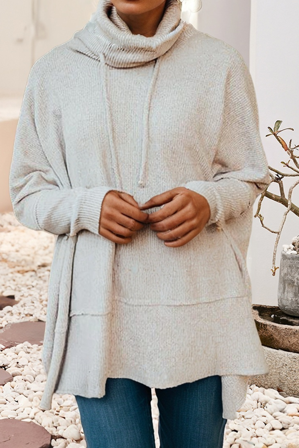 Oversized Cowl Neck Sweater